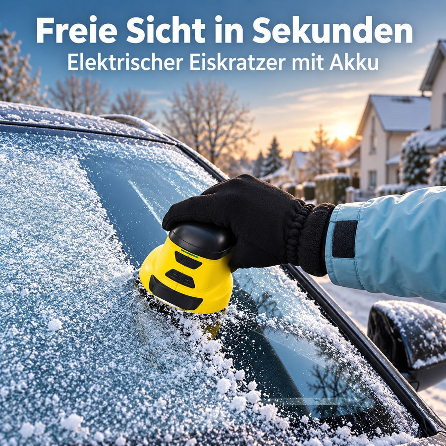 Elektrischer Eiskratzer mit Akku – freie Sicht in Sekunden